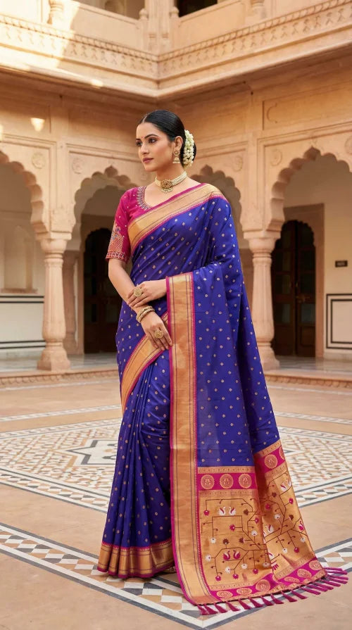 Hansraj Paithani Silk Saree