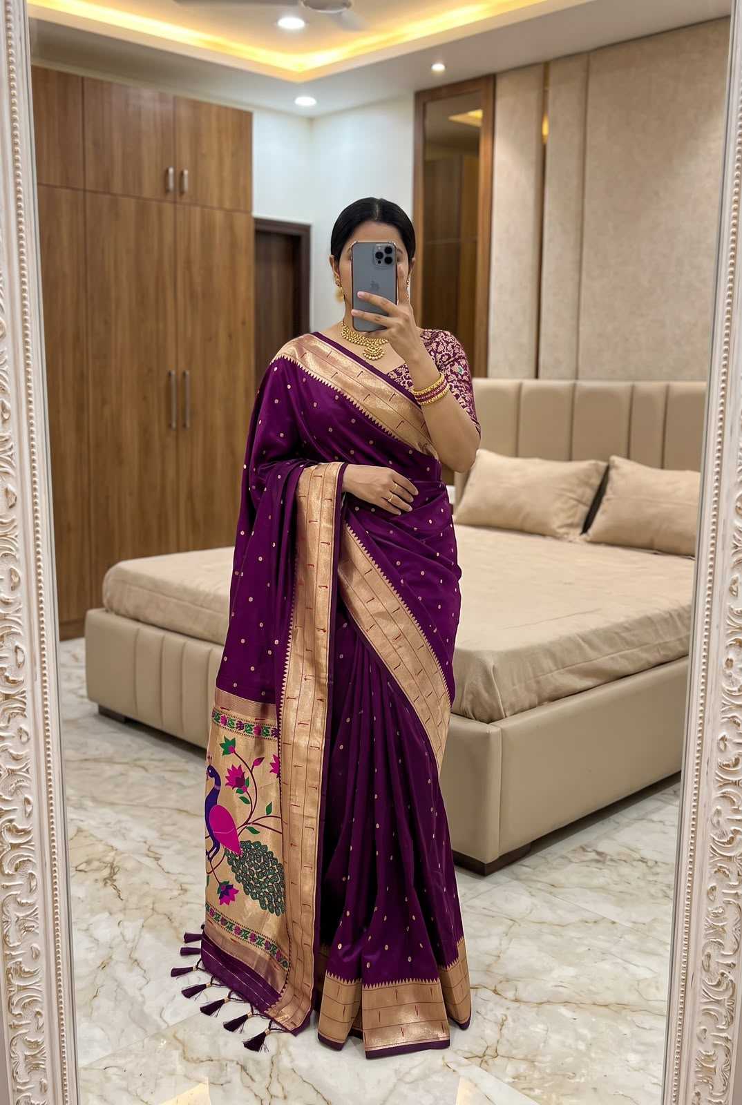 Kalakruti Paithani Silk Saree