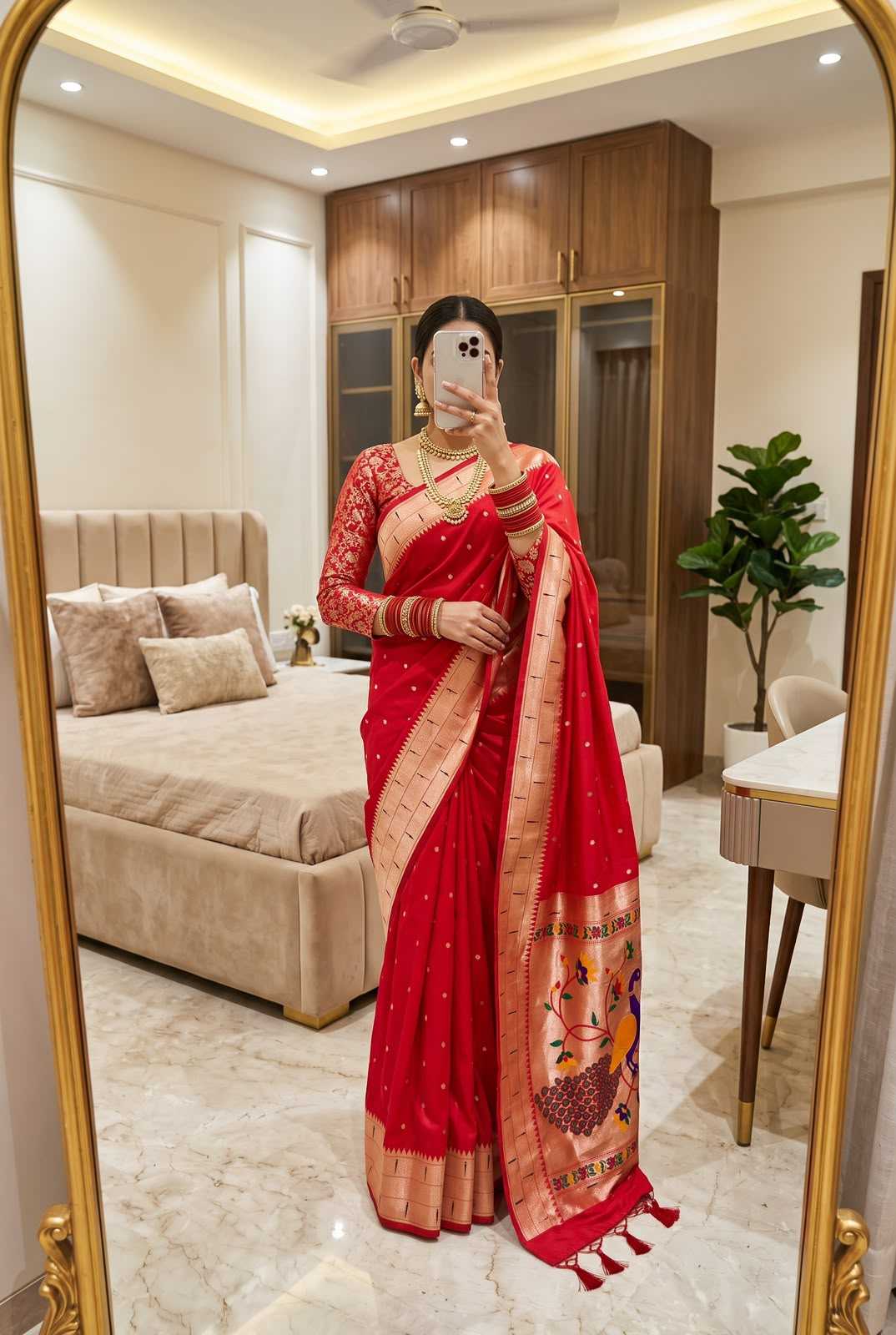 Kalakruti Paithani Silk Saree
