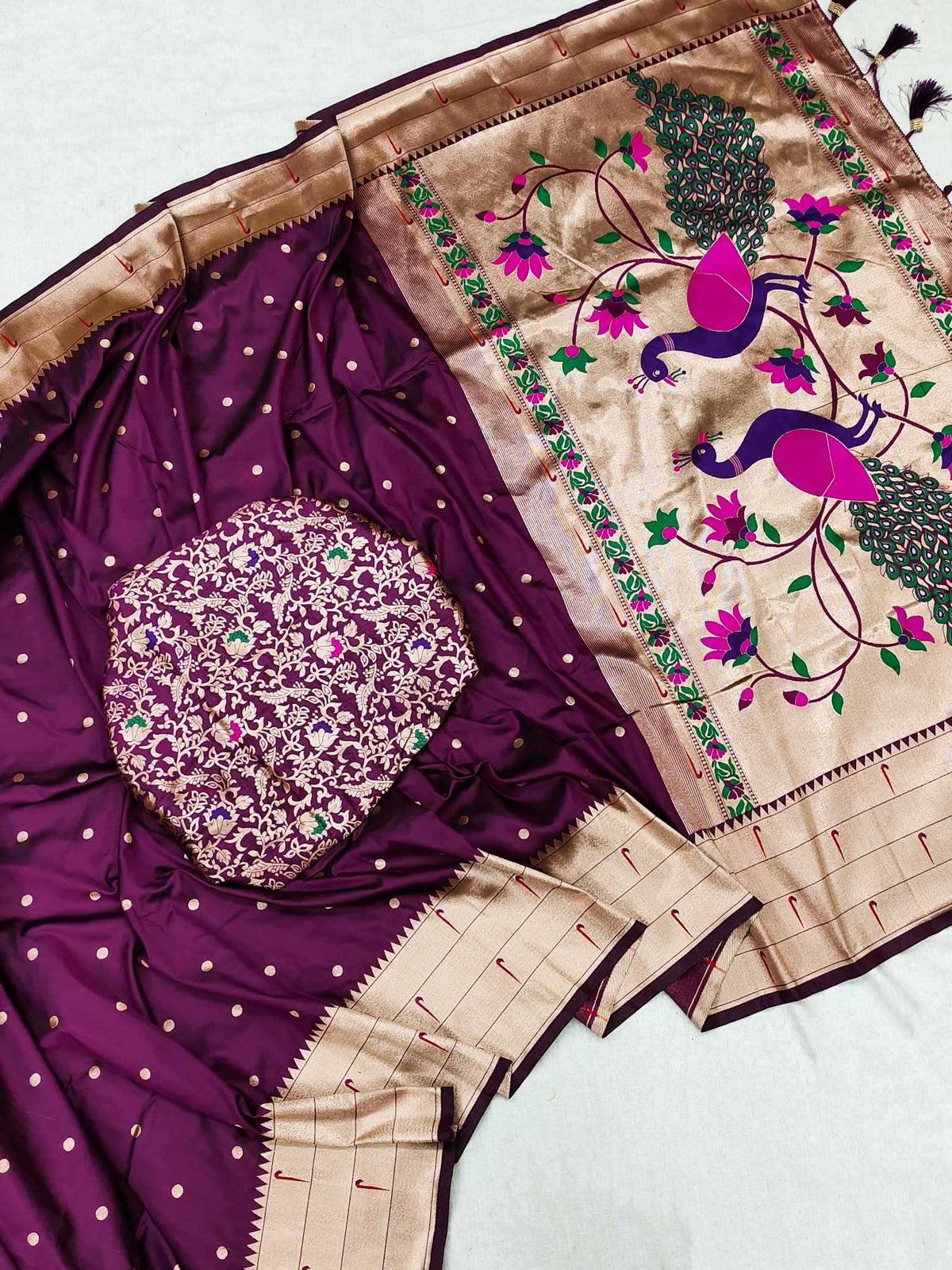 Kalakruti Paithani Silk Saree