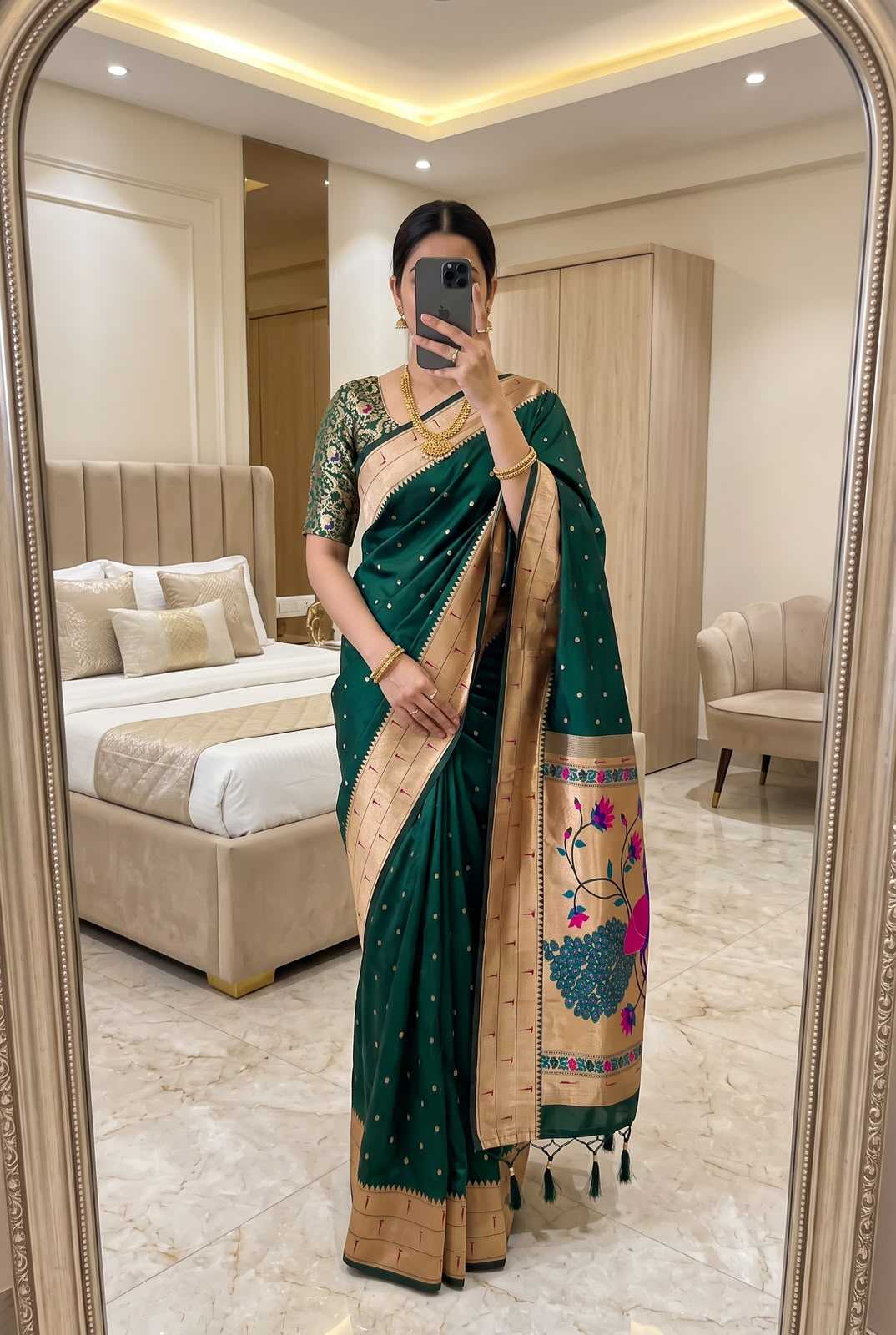 Kalakruti Paithani Silk Saree