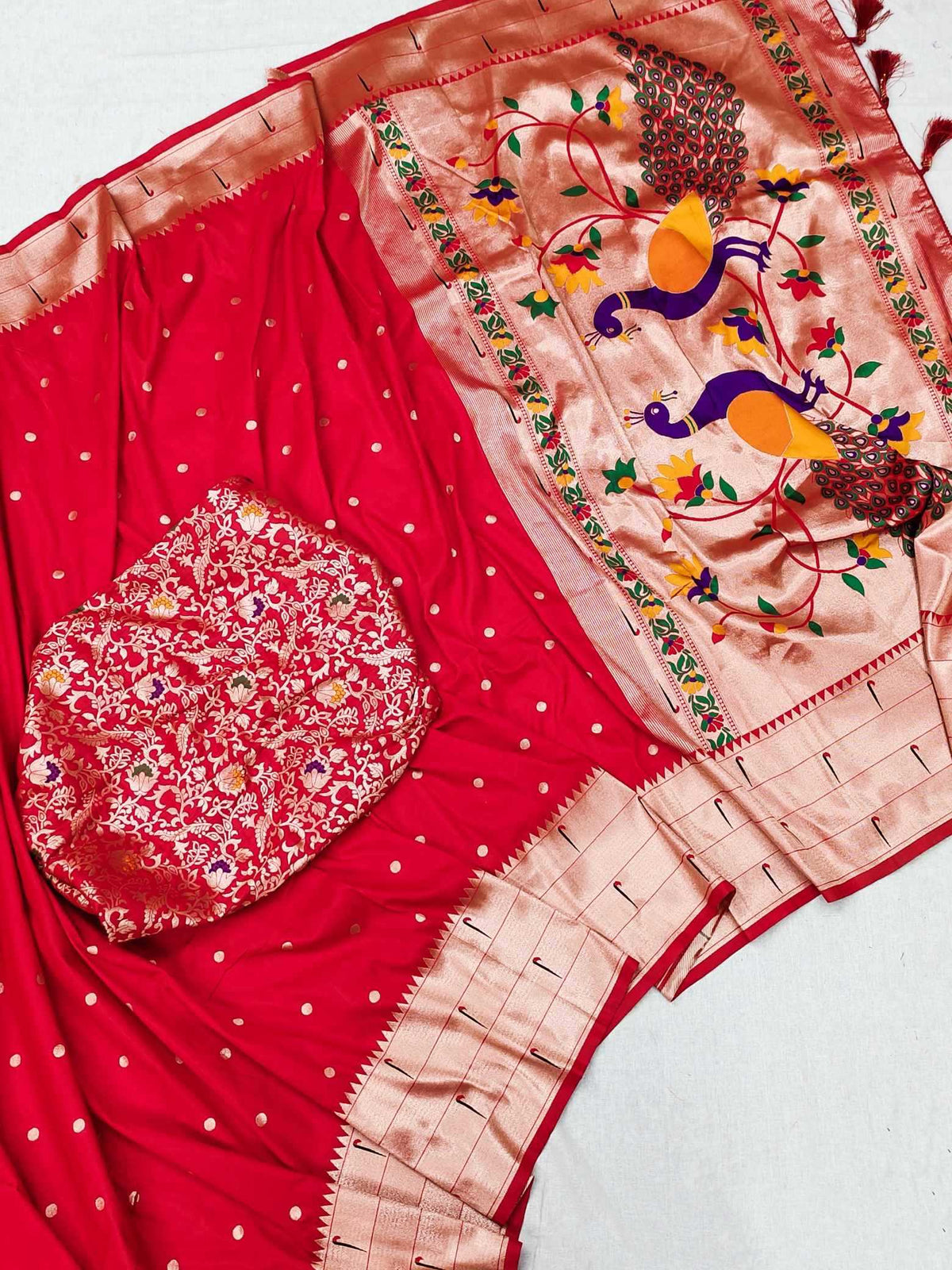 Kalakruti Paithani Silk Saree