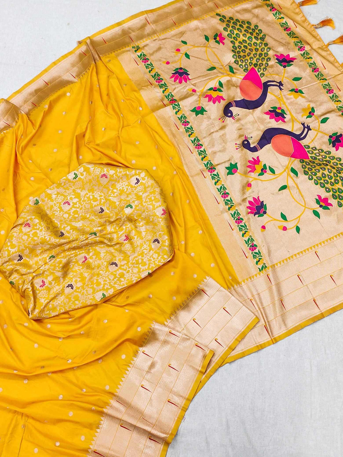 Kalakruti Paithani Silk Saree