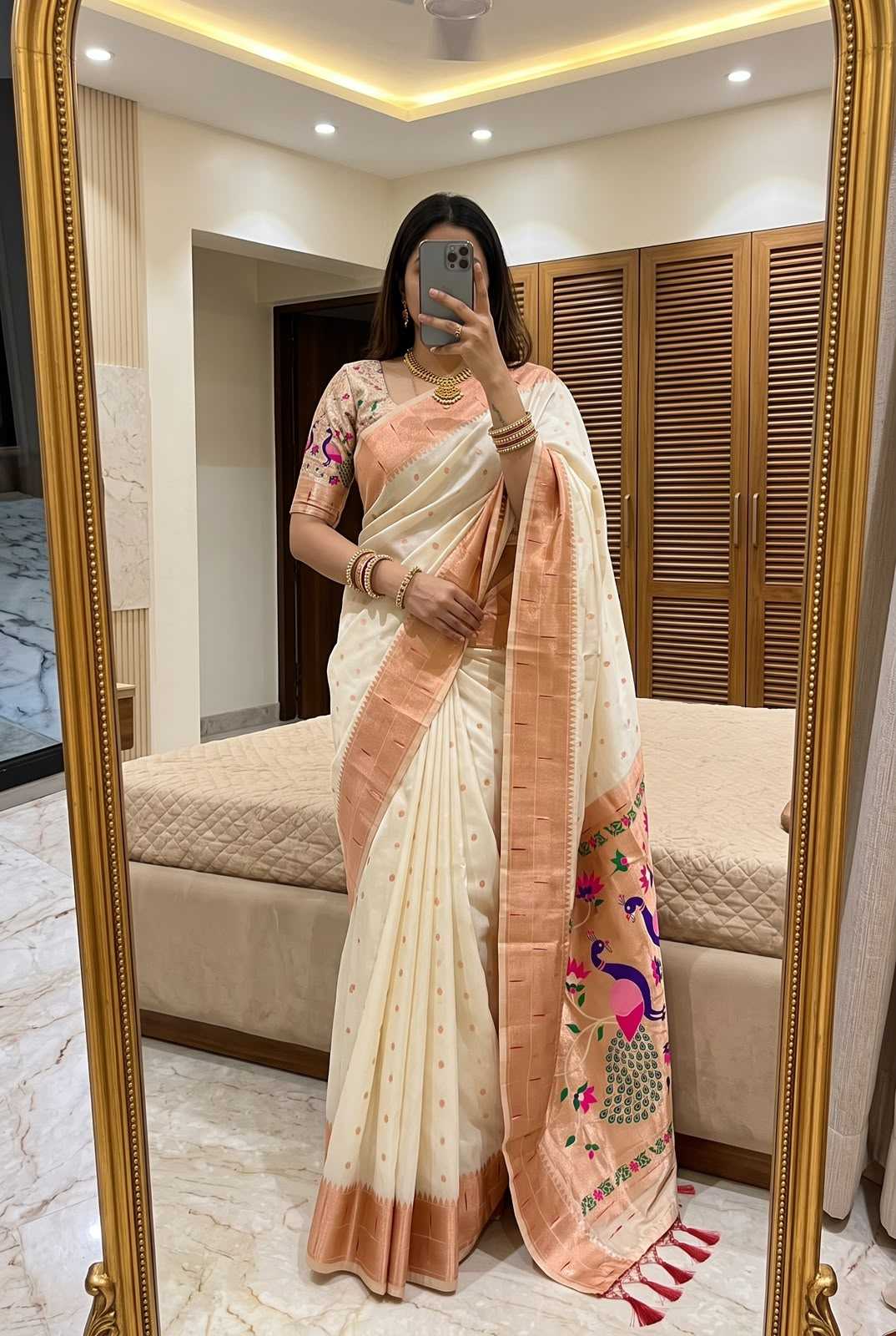 Kalakruti Paithani Silk Saree