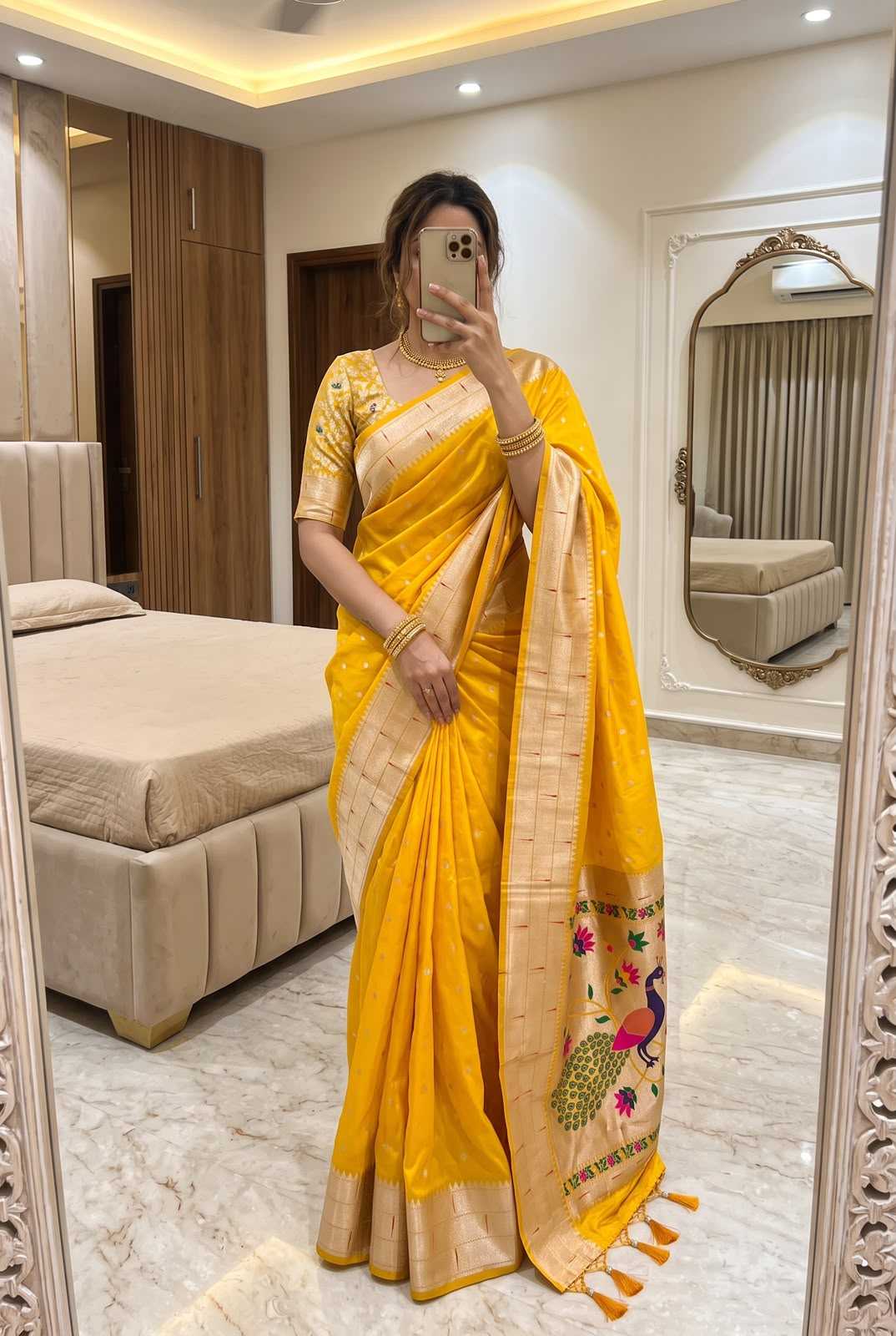 Kalakruti Paithani Silk Saree