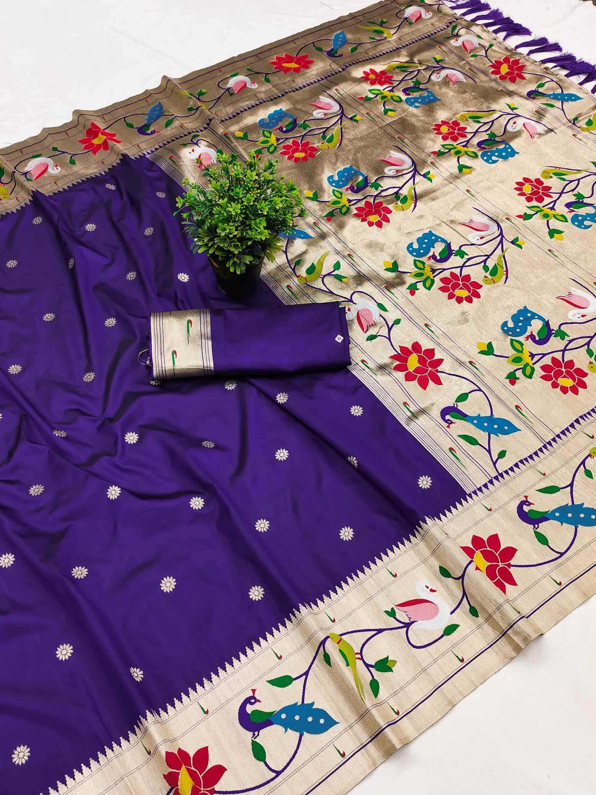 Mahika Paithani Silk Saree