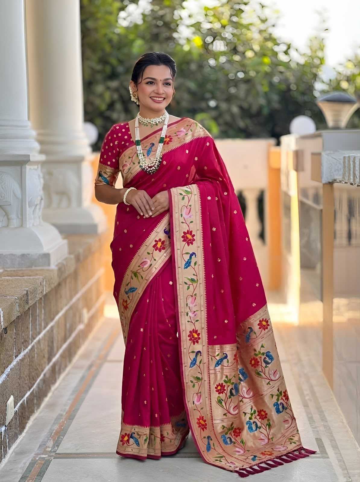 Mahika Paithani Silk Saree