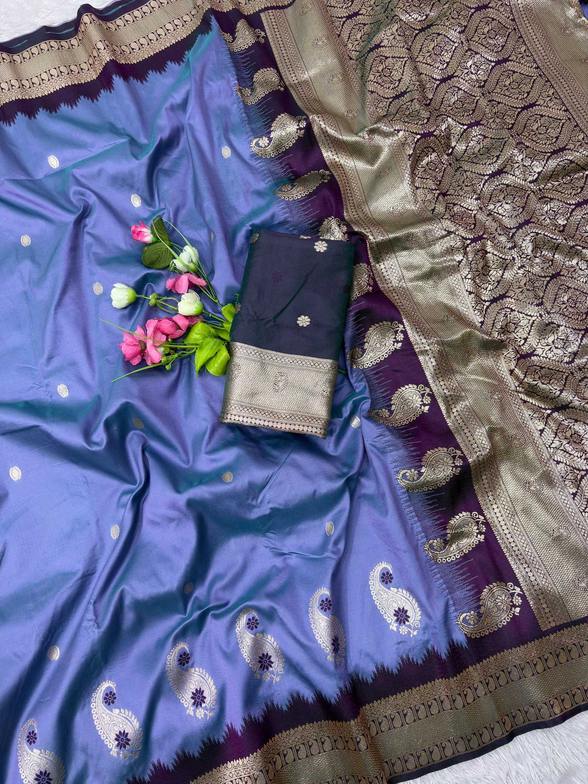 Mango Banarasi Soft Silk Saree