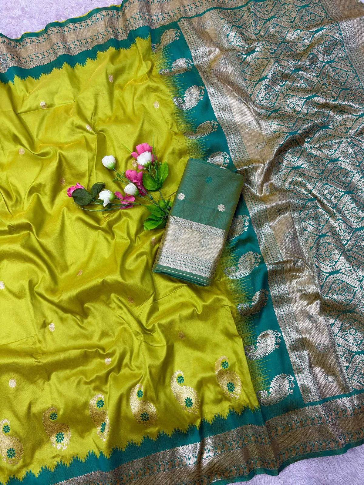 Mango Banarasi Soft Silk Saree