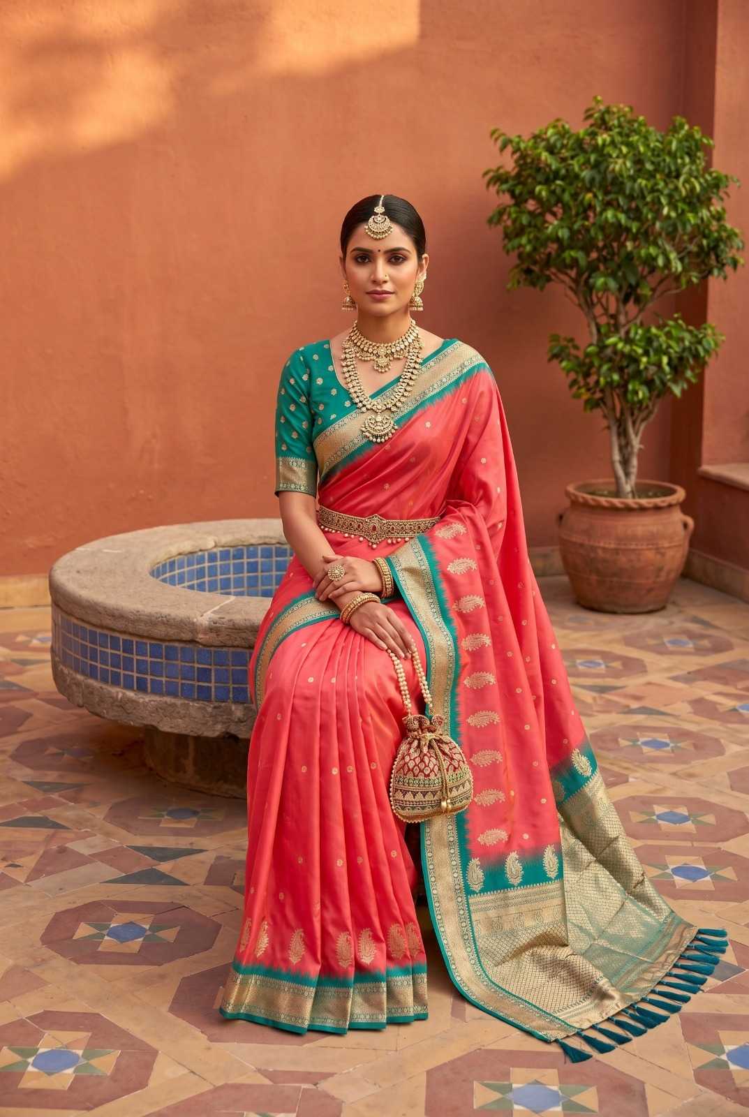 Mango Vol Banarasi Soft Silk Saree