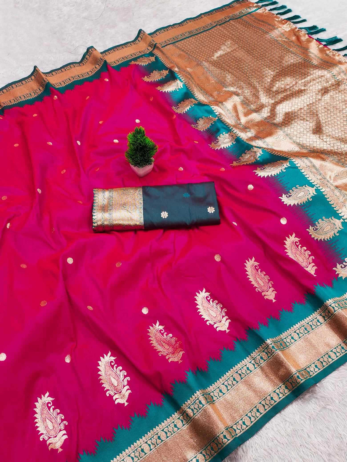 Mango Vol Banarasi Soft Silk Saree