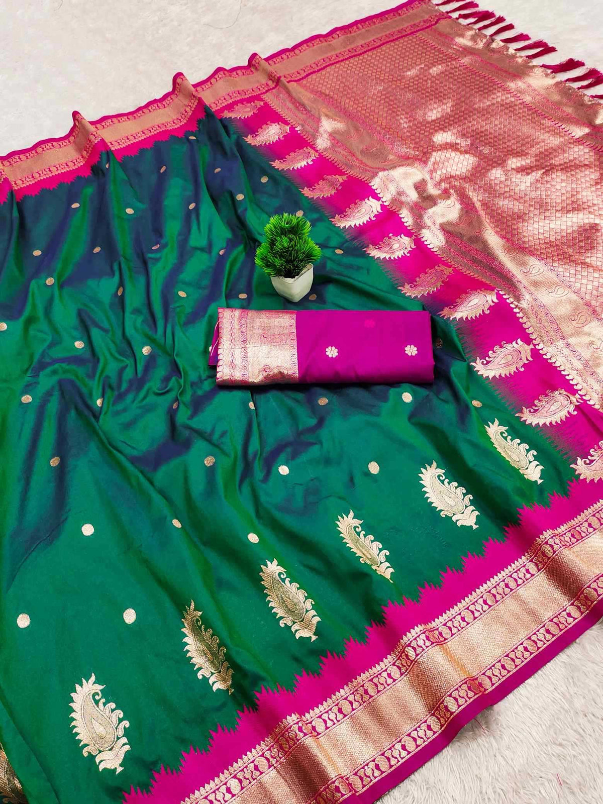 Mango Vol Banarasi Soft Silk Saree