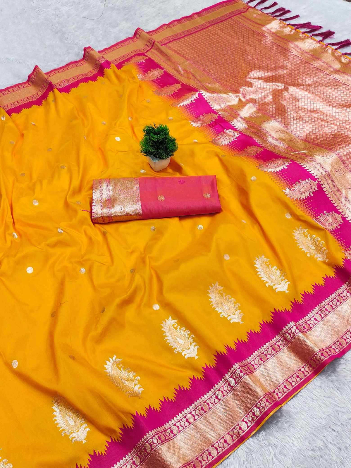 Mango Vol Banarasi Soft Silk Saree