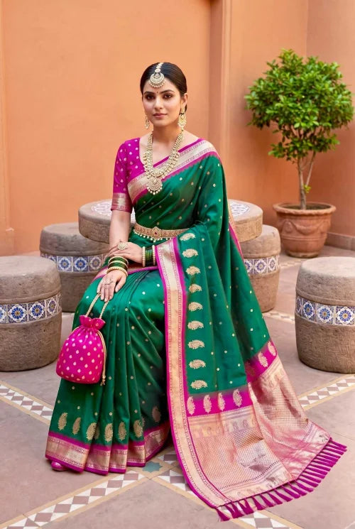 Mango Vol Banarasi Soft Silk Saree