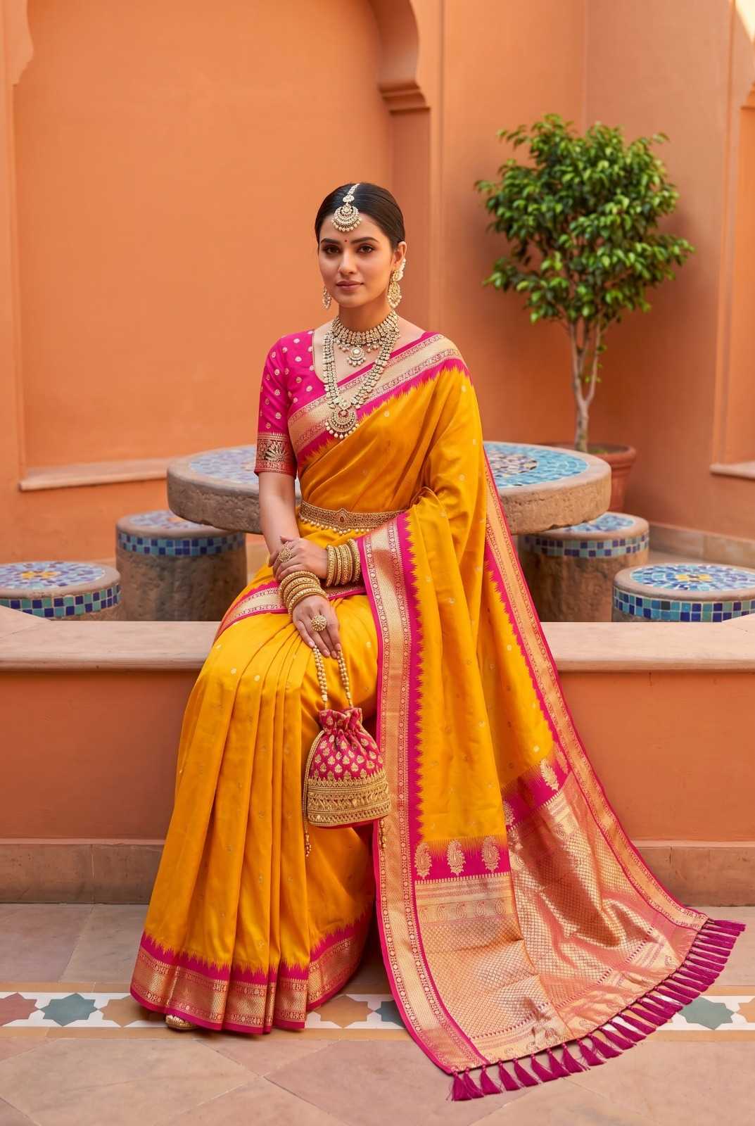 Mango Vol Banarasi Soft Silk Saree