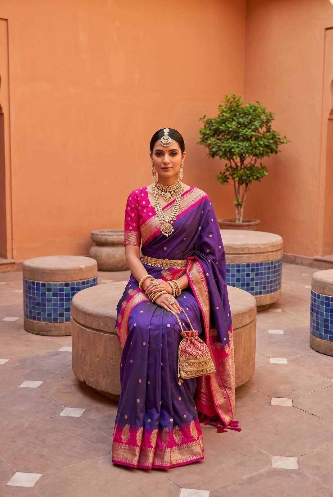Mango Vol Banarasi Soft Silk Saree