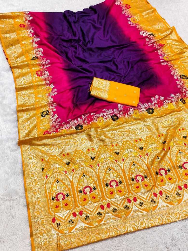Manohari Dola Silk Saree in Purple