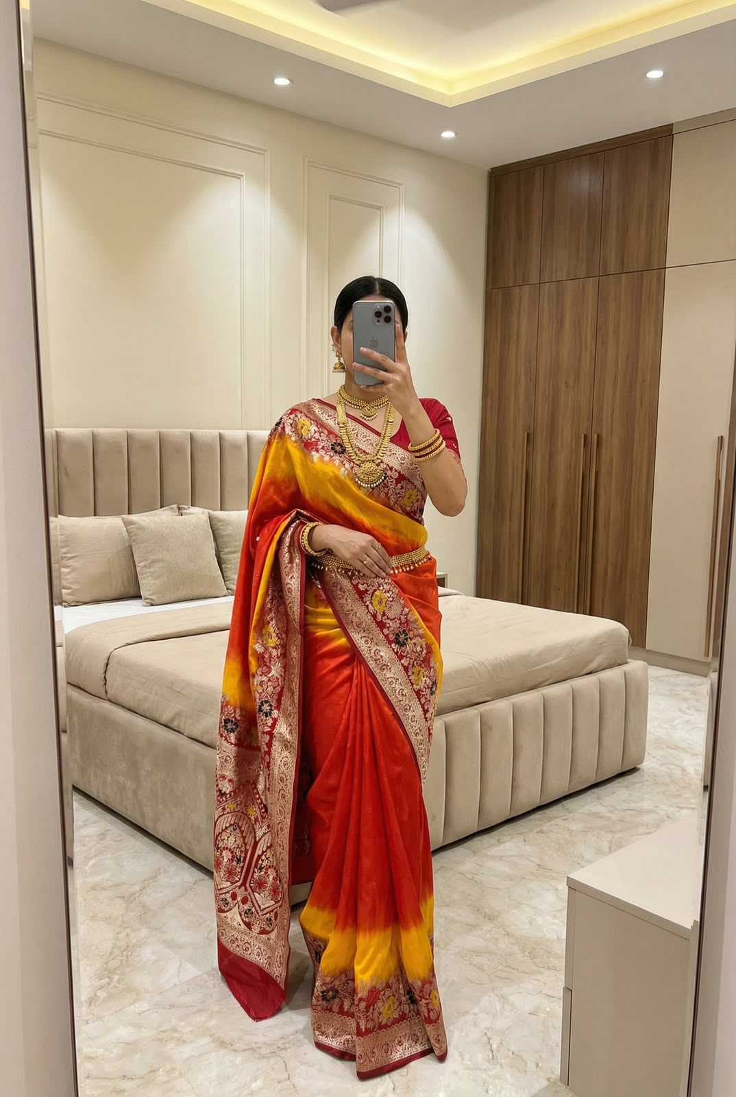Manohari Dola Silk Saree in Purple
