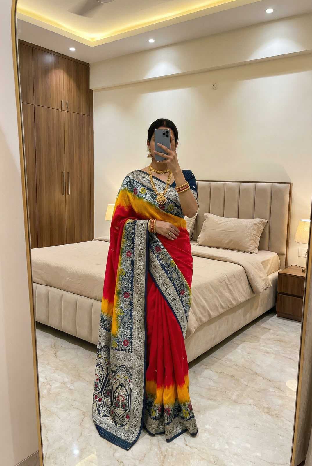 Manohari Dola Silk Saree in Purple