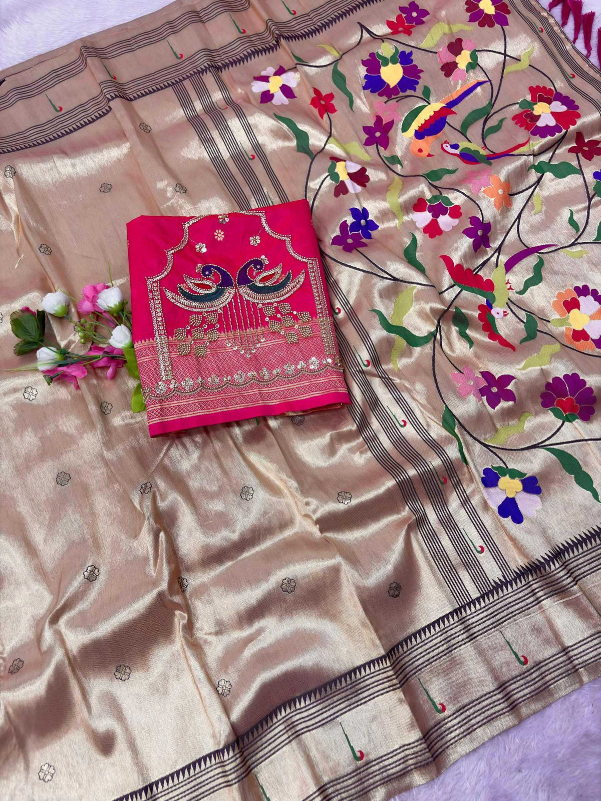 Mishika Paithani Silk Saree