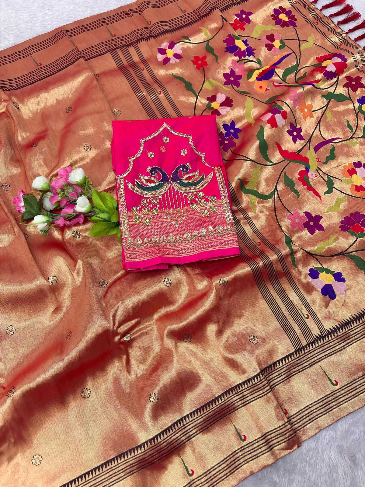 Mishika Paithani Silk Saree