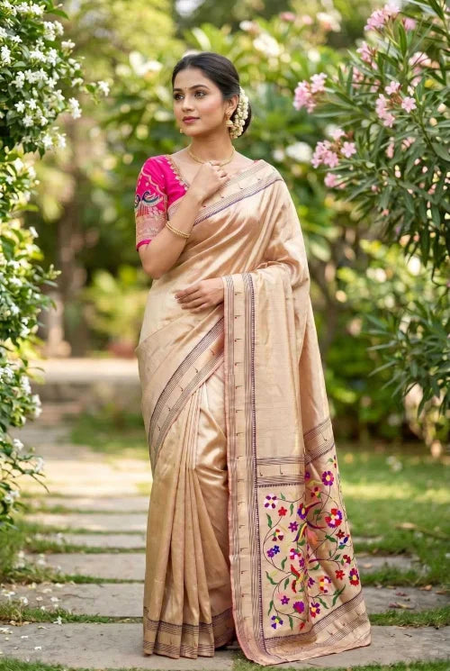 Mishika Paithani Silk Saree