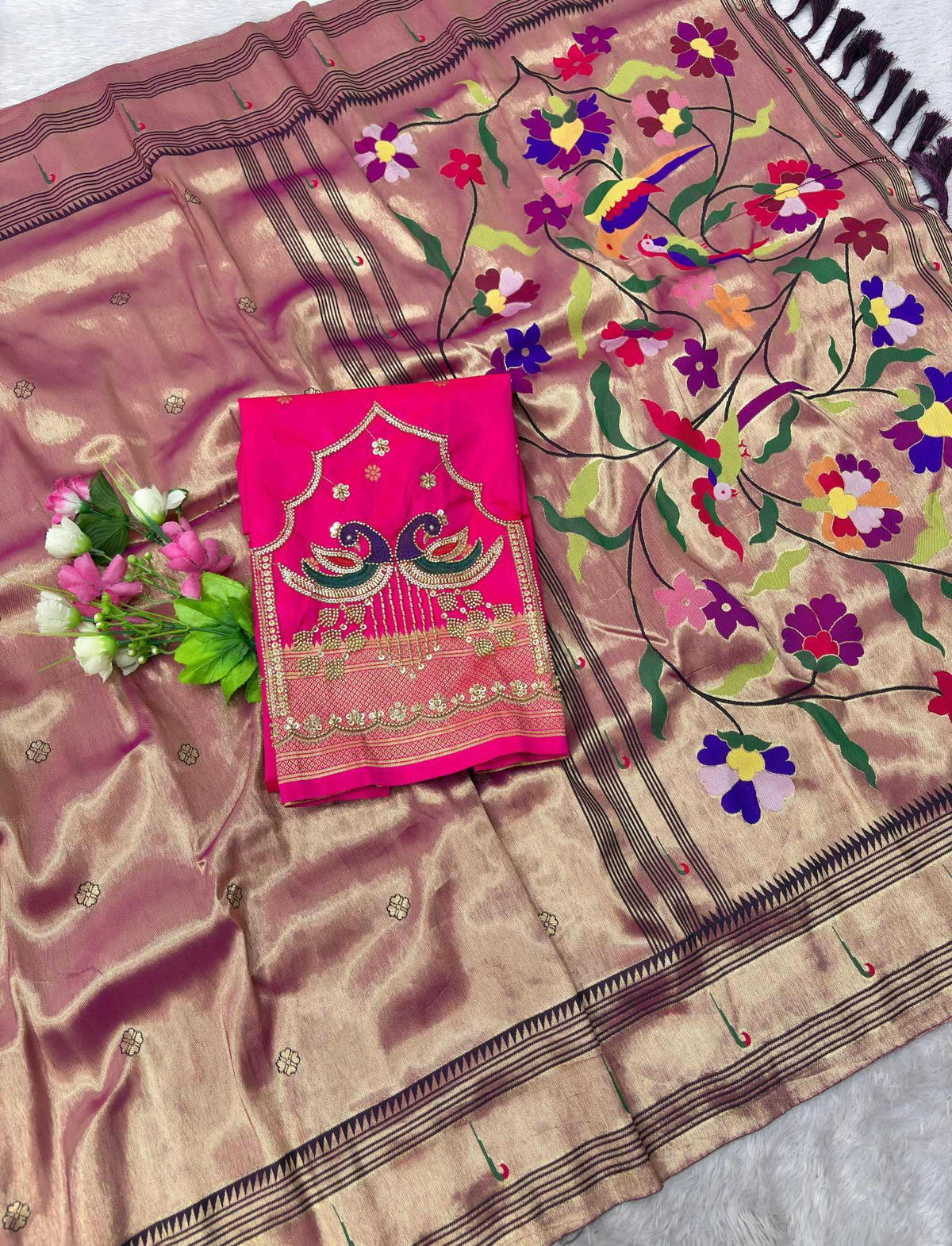 Mishika Paithani Silk Saree