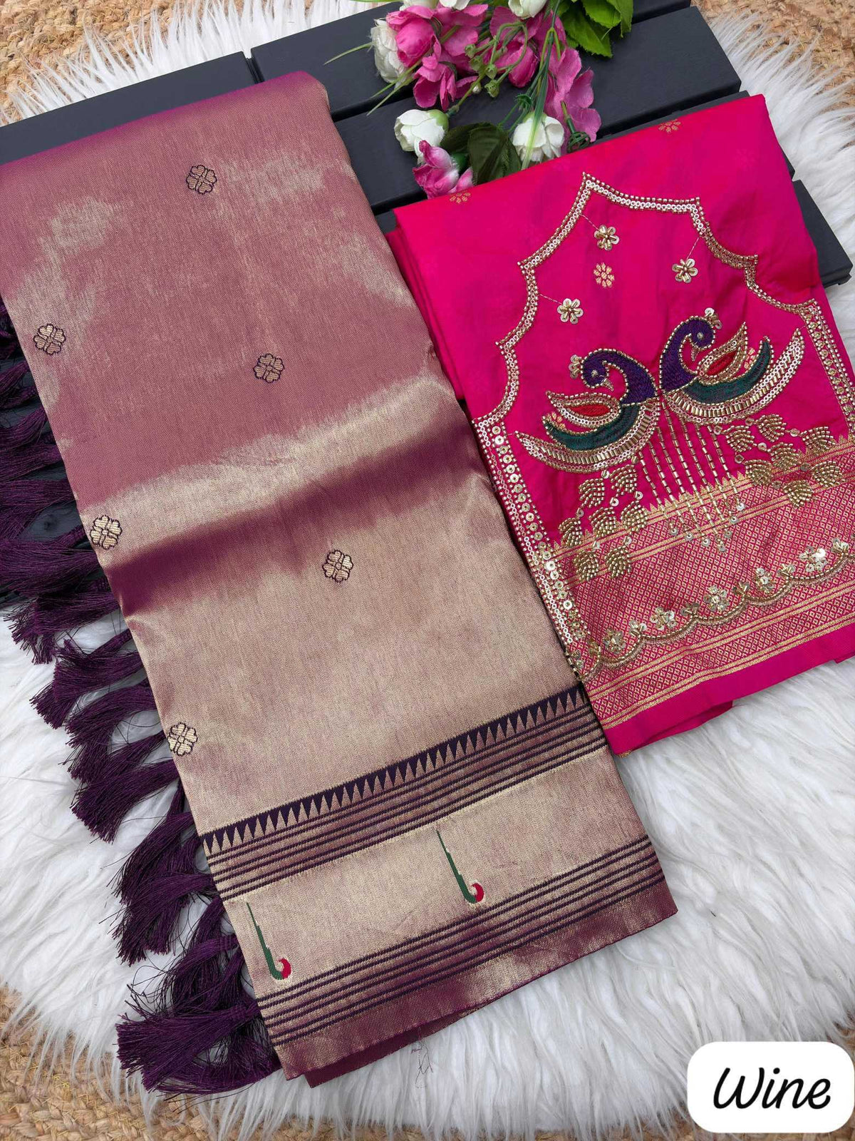 Mishika Paithani Silk Saree