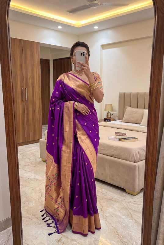 Munia Paithani Silk Designer Saree