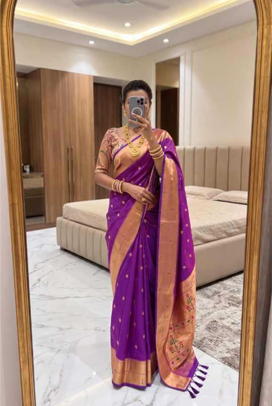 Munia Paithani Silk Designer Saree