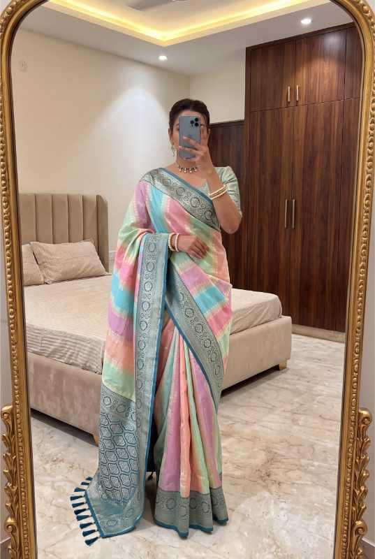 Muti Banarasi Soft Silk Designer Saree