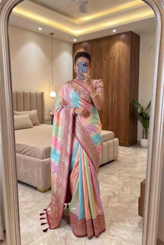 Muti Banarasi Soft Silk Designer Saree