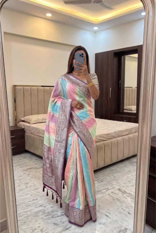 Muti Banarasi Soft Silk Designer Saree