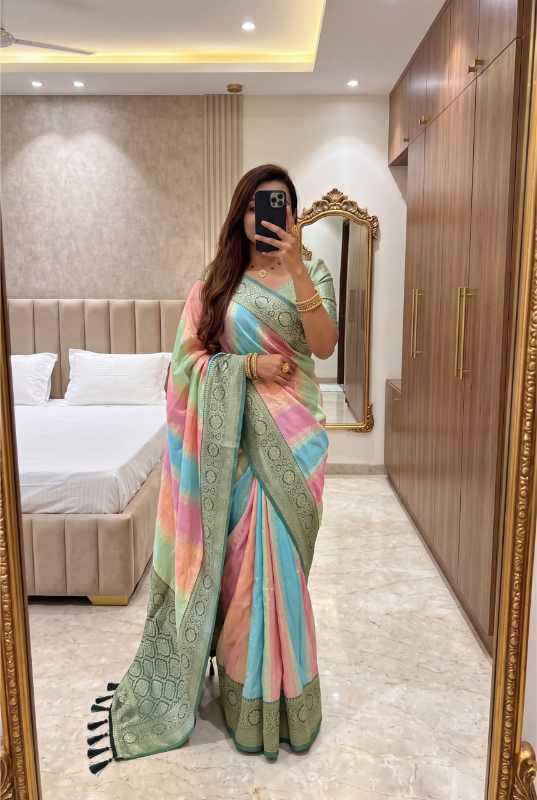 Muti Banarasi Soft Silk Designer Saree