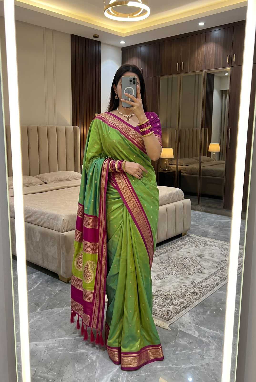 Narayan Peth Soft Silk Saree