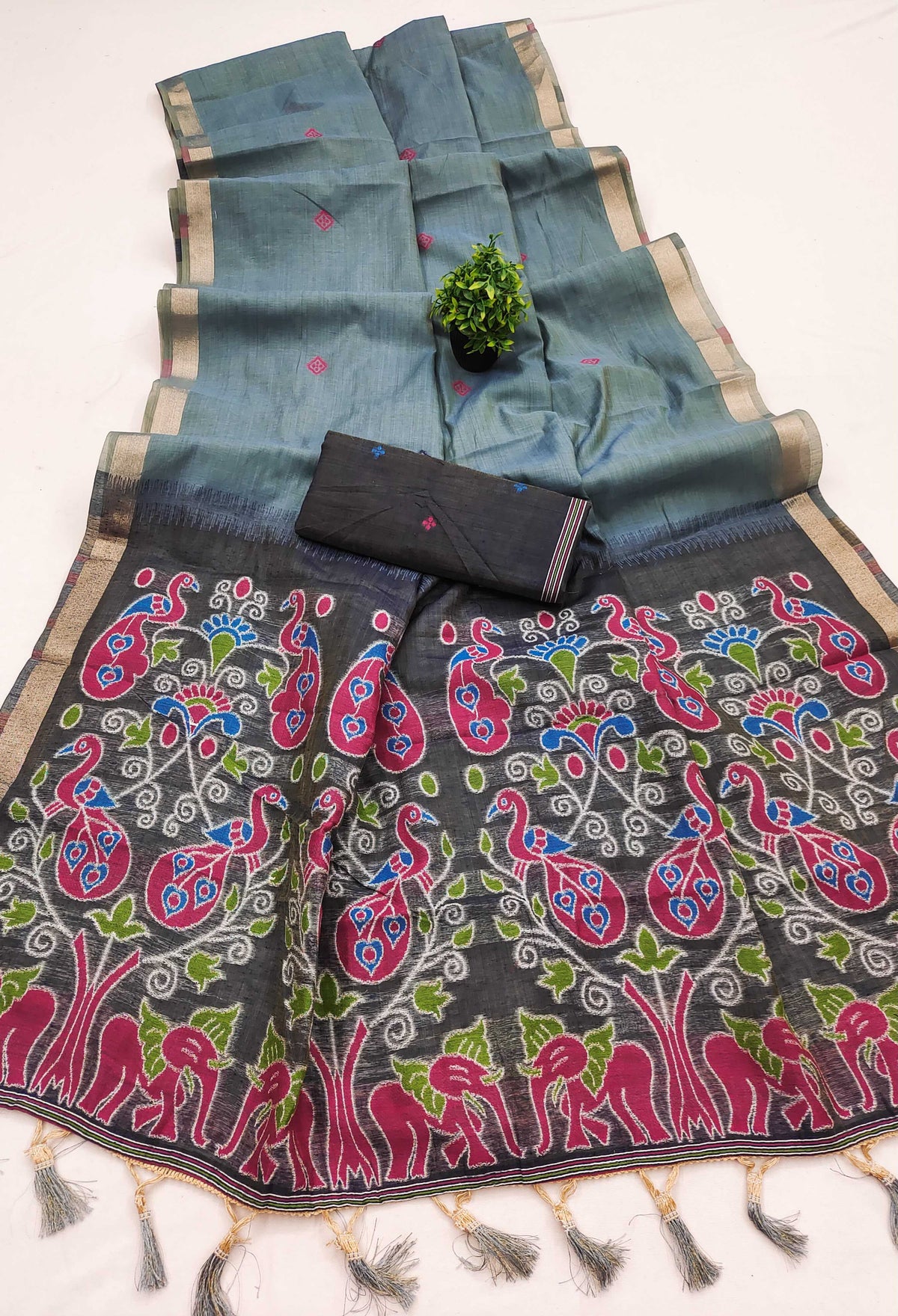 Patola Pure Cotton Traditional Saree