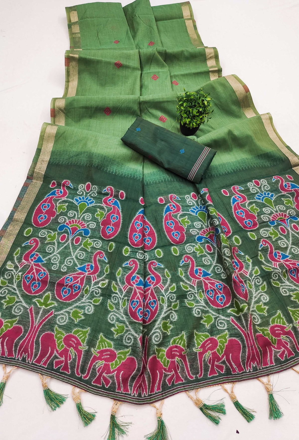 Patola Pure Cotton Traditional Saree