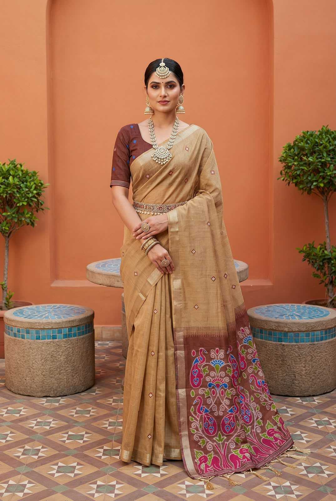 Patola Pure Cotton Traditional Saree