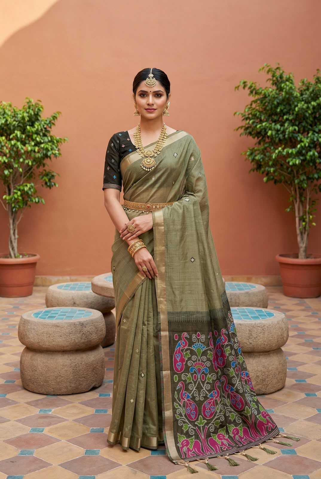 Patola Pure Cotton Traditional Saree