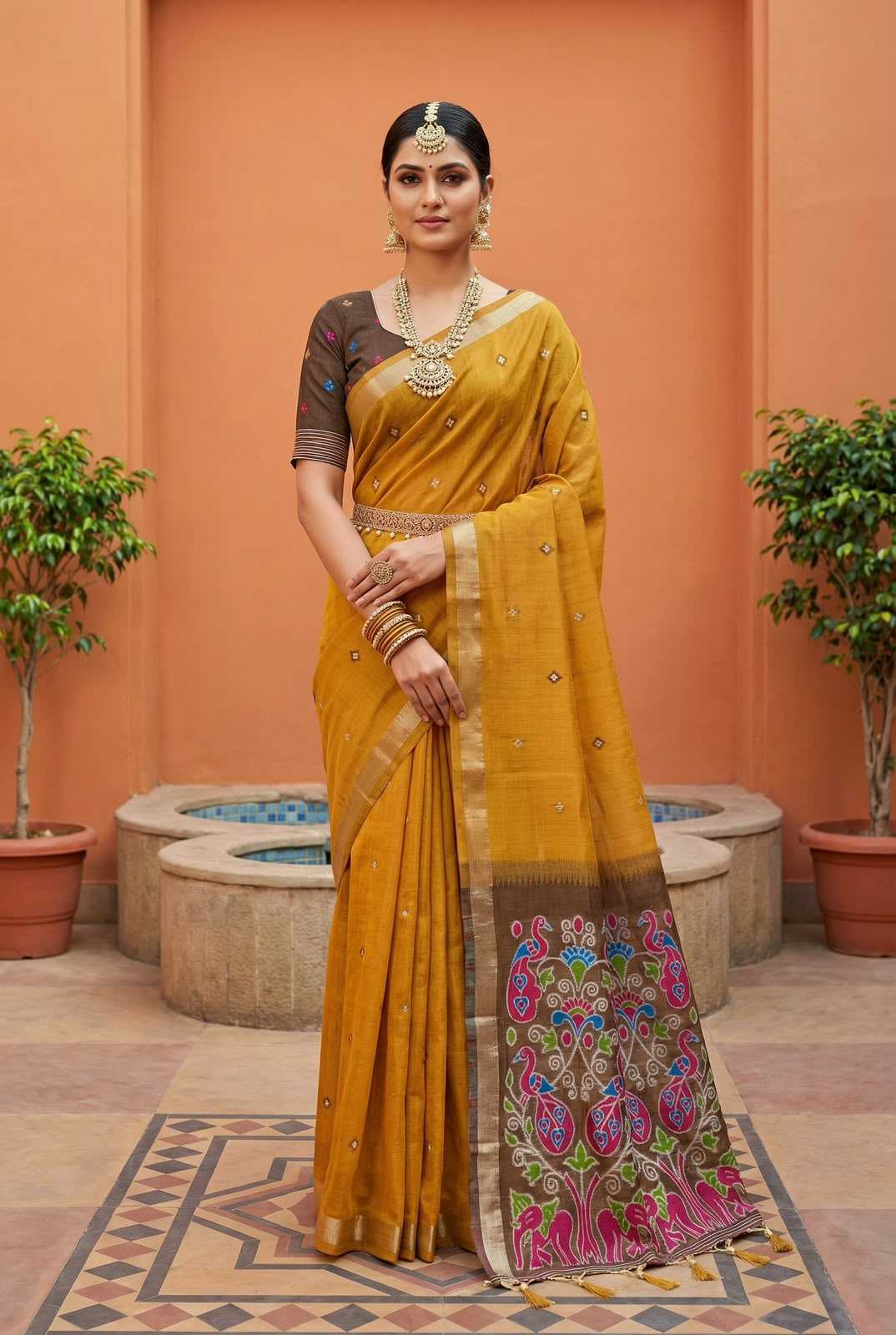 Patola Pure Cotton Traditional Saree