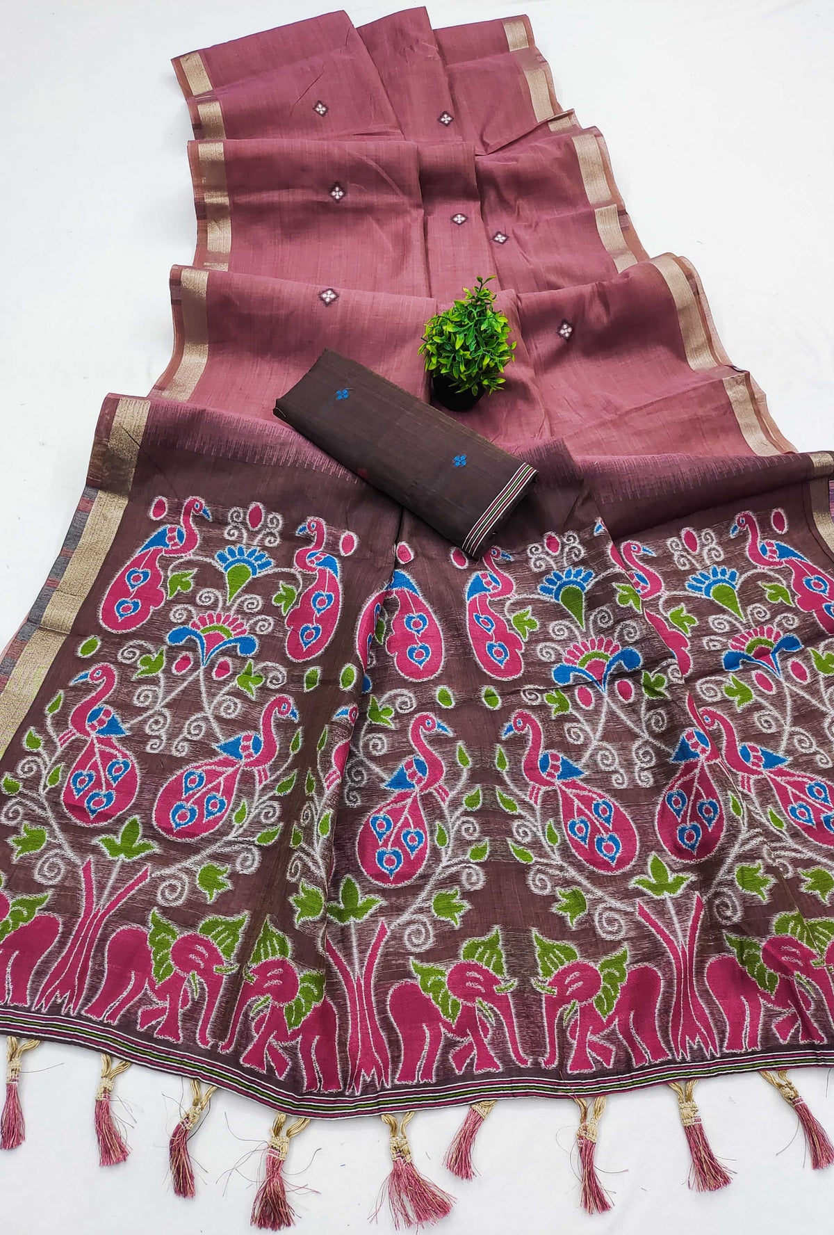 Patola Pure Cotton Traditional Saree