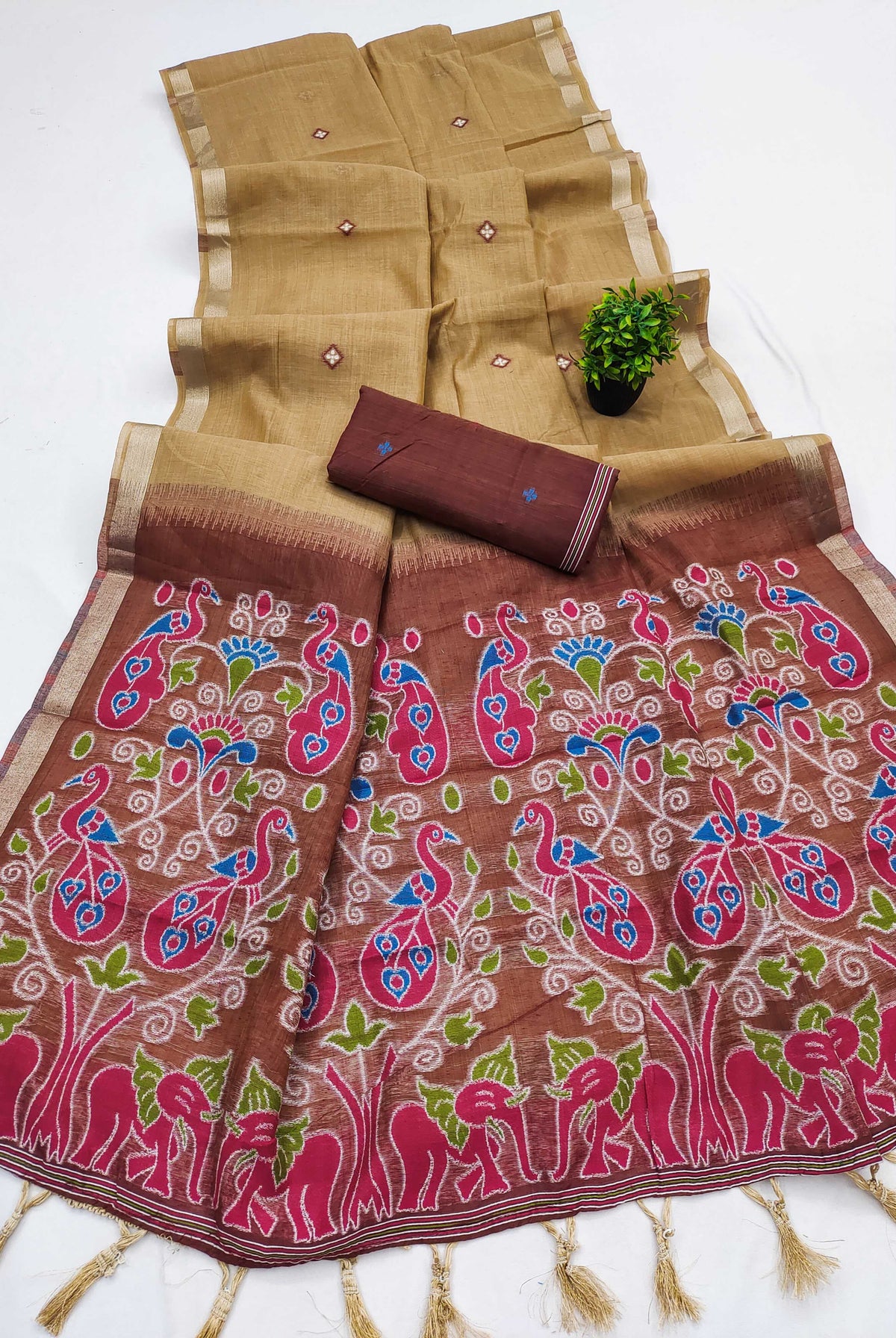 Patola Pure Cotton Traditional Saree