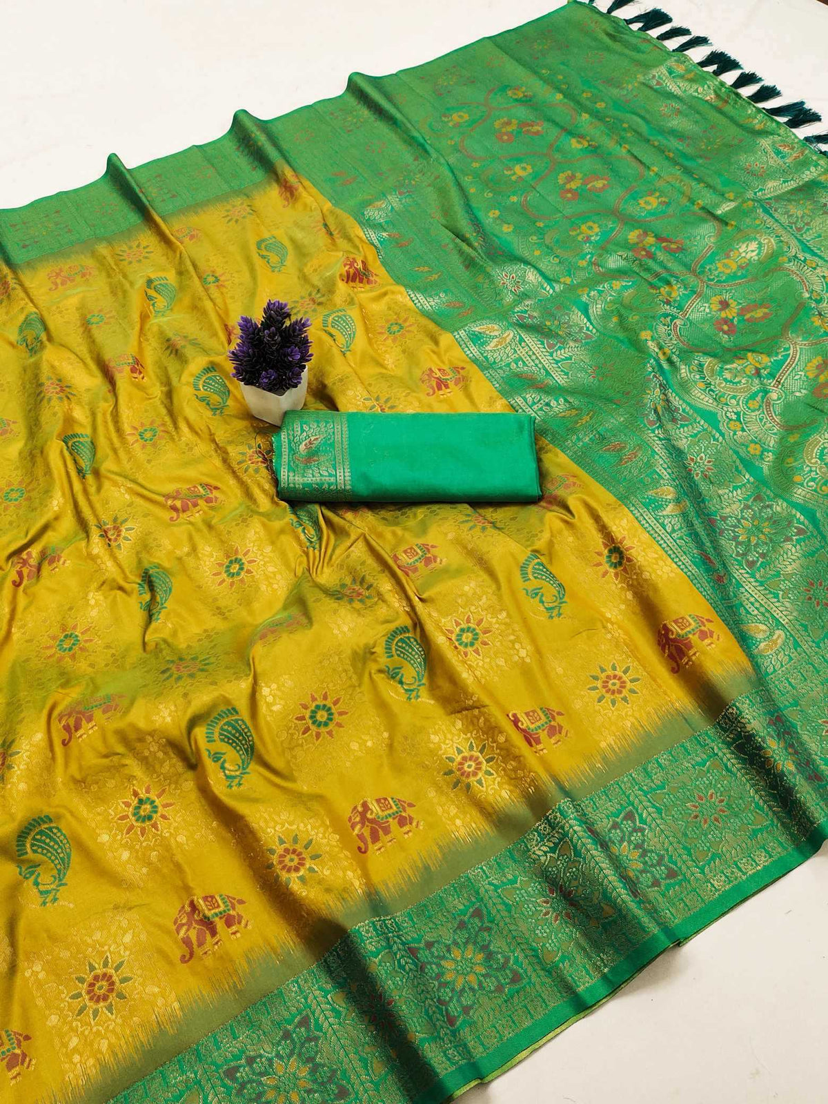 Patola Soft Silk Saree in Wine