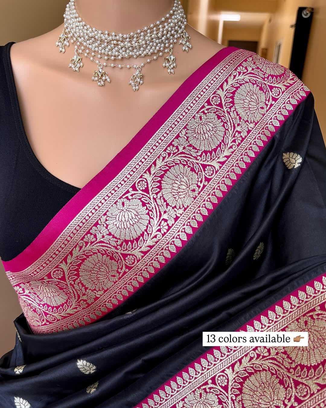 Rangoli Banarasi Soft Silk Saree