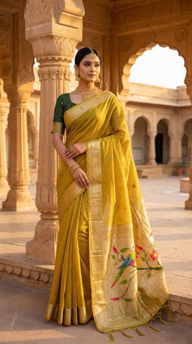 Rythm Paithan Soft Cotton Designer Saree