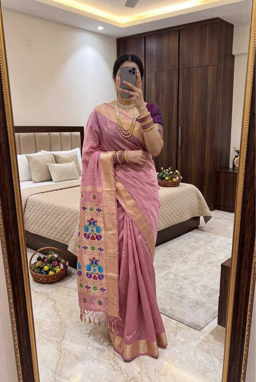 Rythm Paithani Cotton Designer Saree