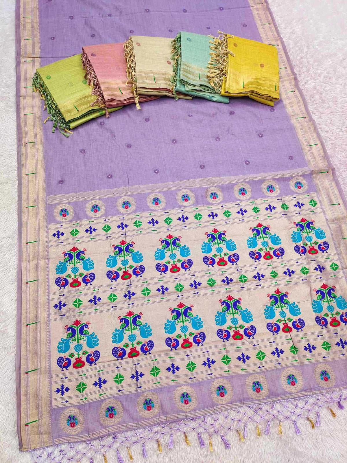 Rythm Paithani Cotton Designer Saree