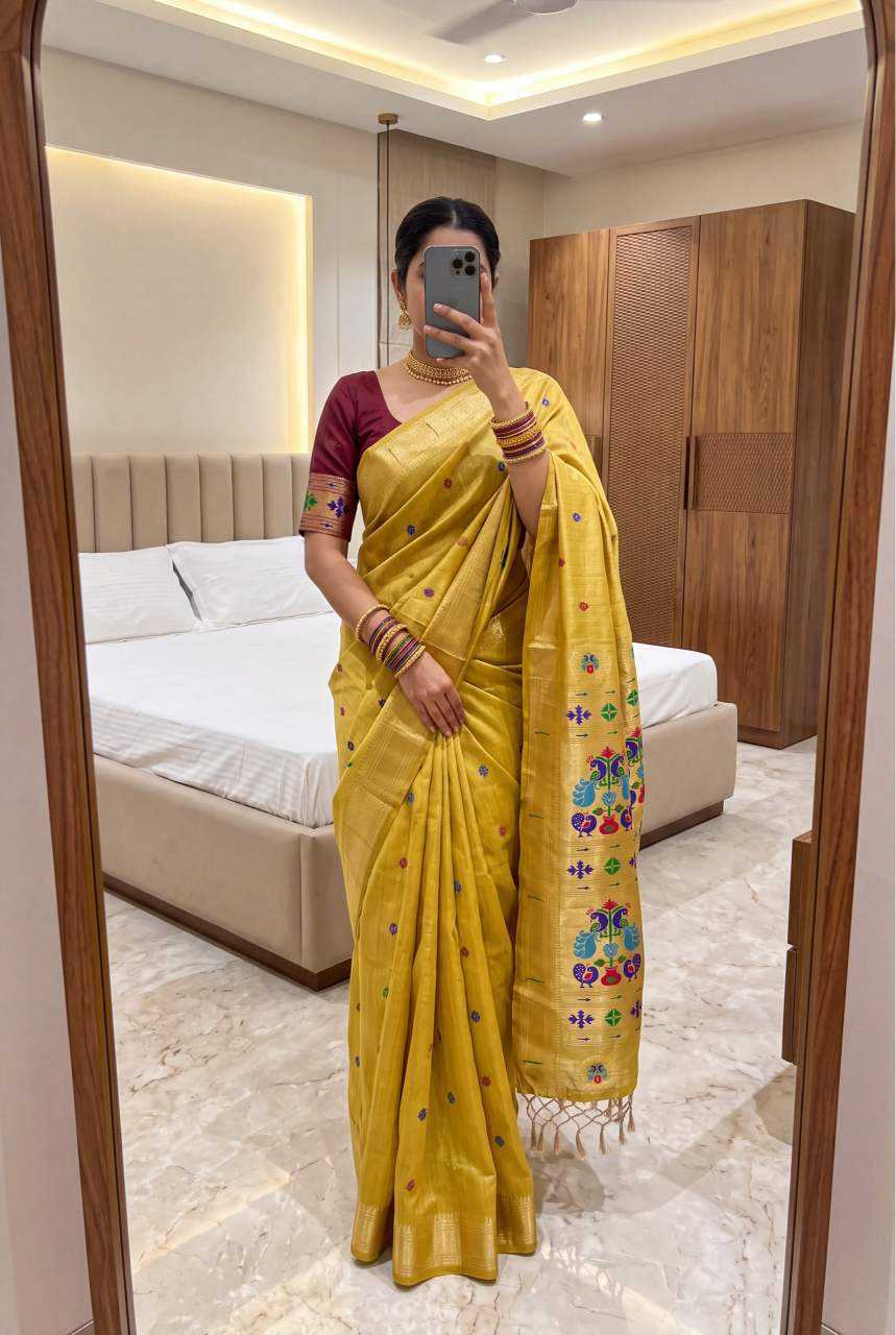 Rythm Paithani Cotton Designer Saree
