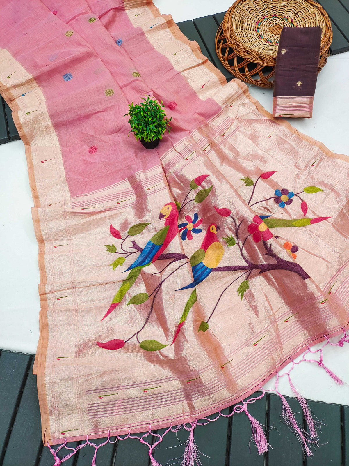 Rythm Pure Cotton Designer Saree