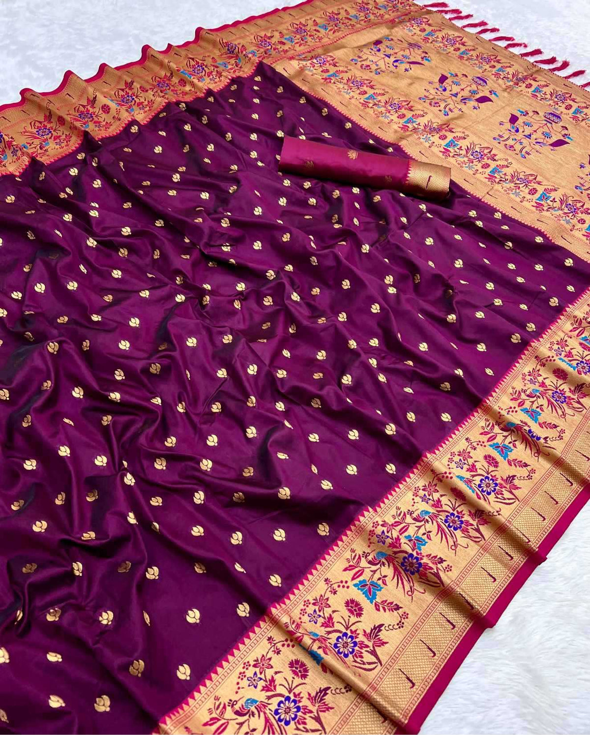 Sangam Paithani Silk Saree